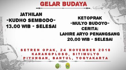 Agenda Budaya dan Keagamaan Setren Opak